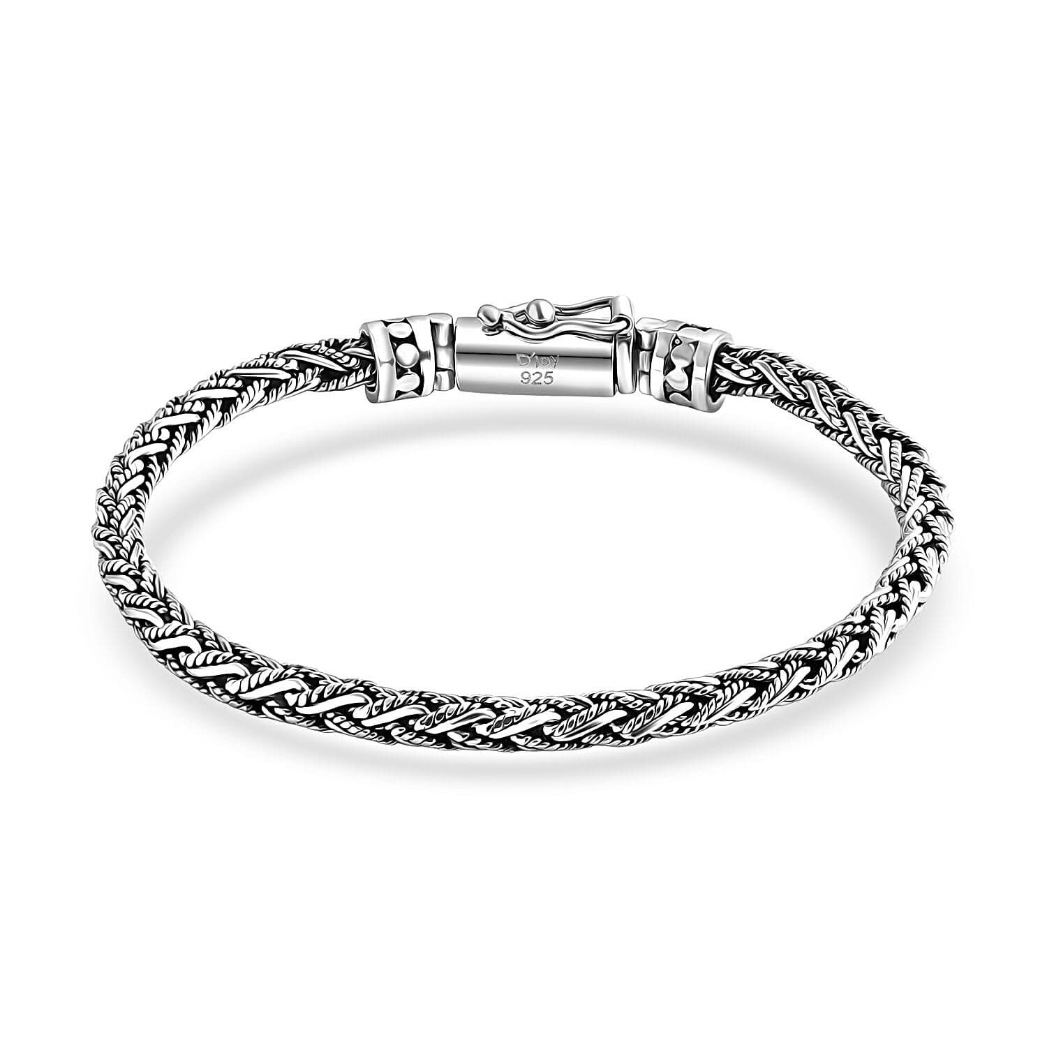 Bali Legacy Padian Braided Chain Bracelet in Sterling Silver (6.50 In) 17.20 Grams