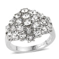 J Francis Embellished with Crystal by Swarovski Clustered Grace Ring in Stainless Steel - Sticky add to cart bar