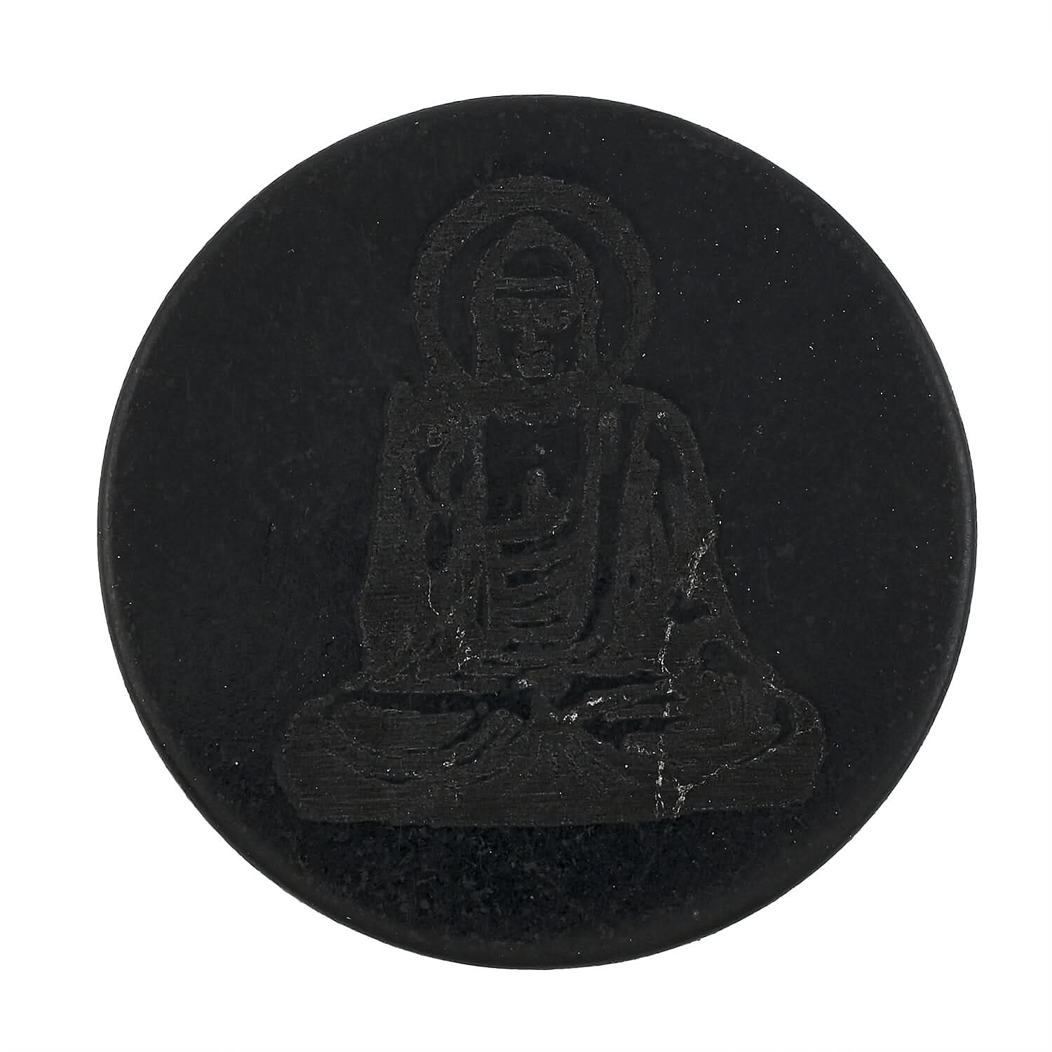 Shungite Laptop Tile Engraved Buddha 40mm