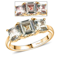 D'Joy AAA Turkizite Ring in 18K Vermeil YG Over Sterling Silver (Size 10) 2.90 ctw