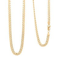 10K Yellow Gold 2.7mm Hollow Miami Cuban Necklace (26 Inches) (6.5 g)