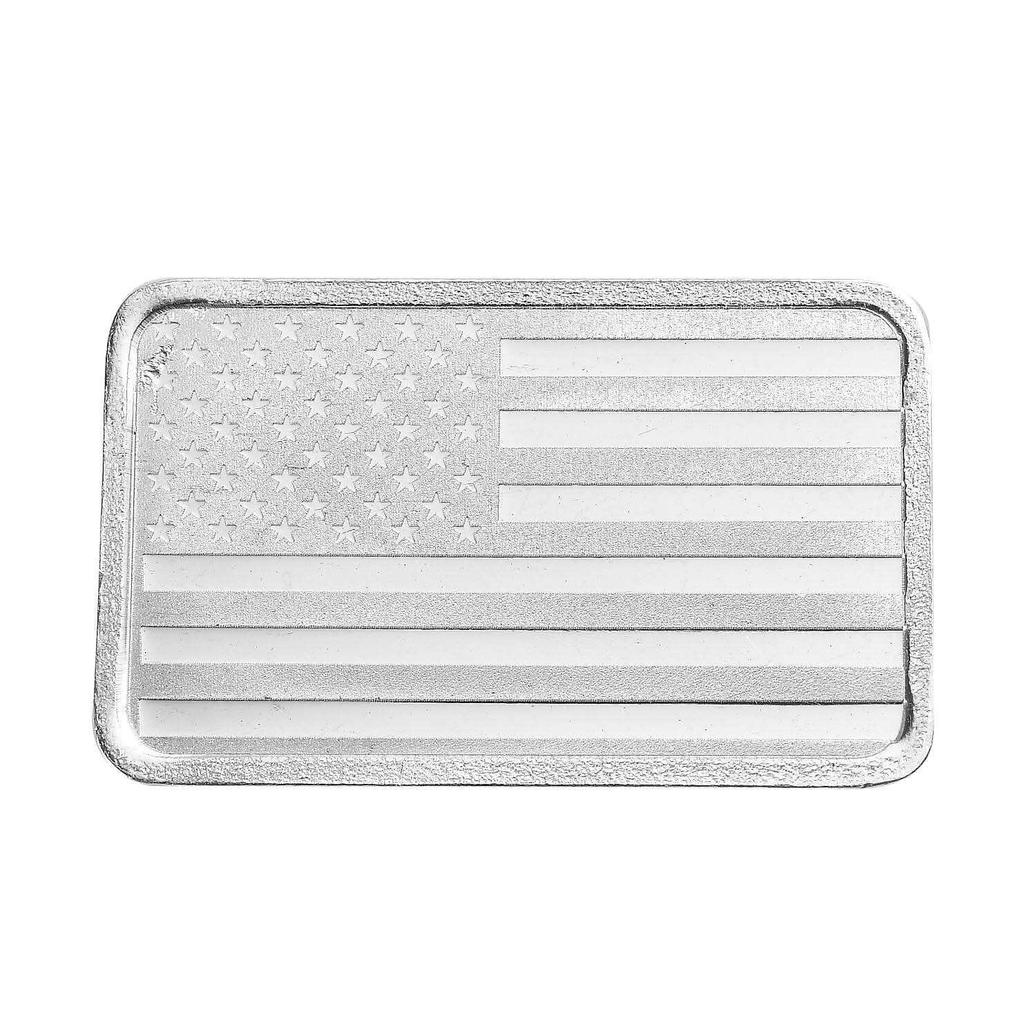 999 Fine Silver USA Flag Emboss Bar (10 g)