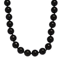 EverTrue Shungite Beaded Necklace in Platinum Bond 540.00 ctw (20 Inches)