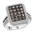 D’Joy Madagascar Color Change Garnet and White Zircon 2.50 ctw Ring in Rhodium Over Sterling Silver (Size 10.0) - Sticky add to cart bar