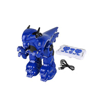 Blue T16 Smart Robo Dinosaur Toy with Remote Control (11.81"×5.12"×9.45") (Battery Not Included)