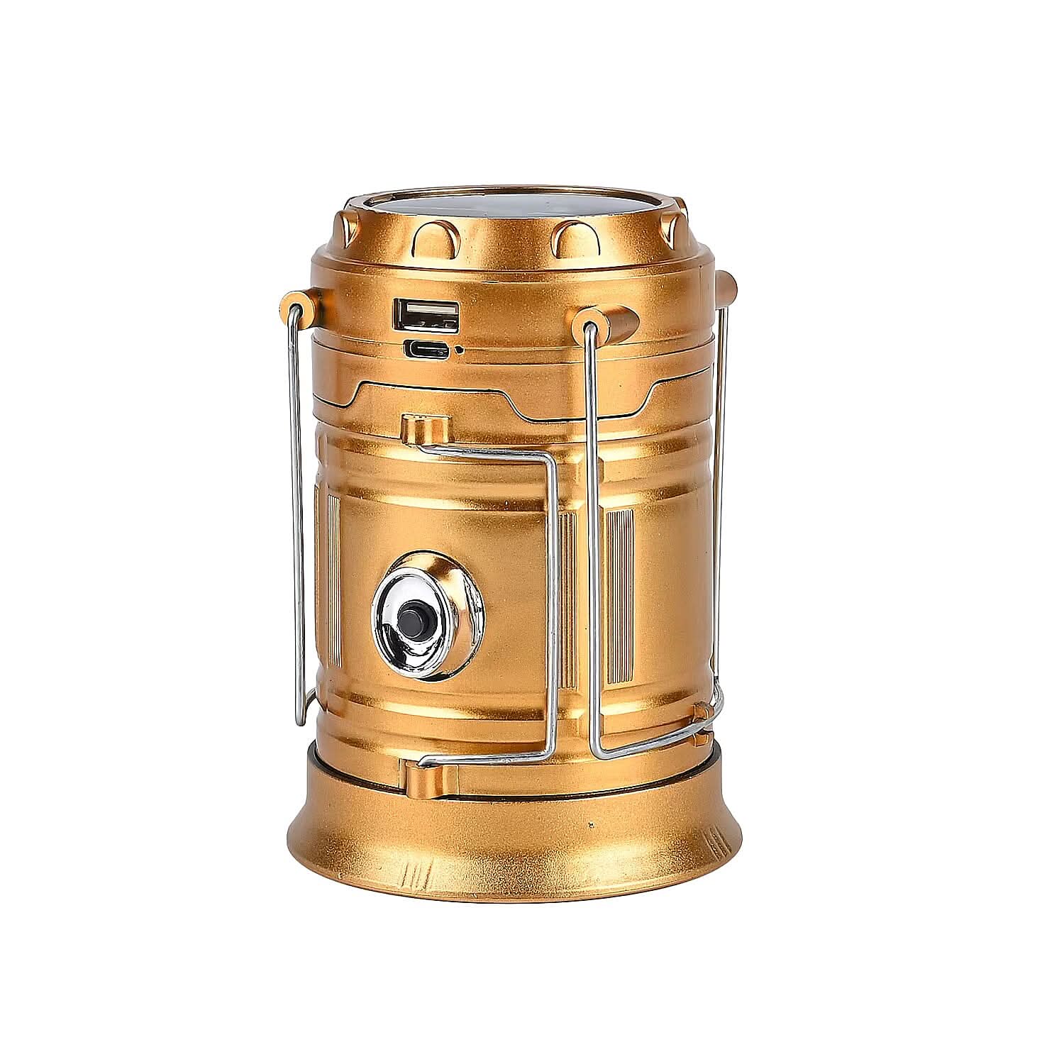 Livmore Solar Light USB Charging 1200 mAh Battery - Gold