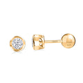 D'Joy Moissanite 0.40 ctw Stud Earrings in 18K Vermeil Yellow Gold Over Sterling Silver - Sticky add to cart bar
