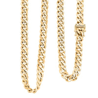 6.7mm Miami Cuban Chain Necklace in 10K Yellow Gold 17.50 Grams 22 Inches