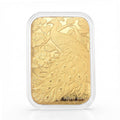 24K Yellow Gold Peacock Embossed Sheet 10mg - Sticky add to cart bar