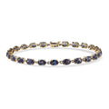 10K Yellow Gold AAA Luxuriant Lab Grown Alexandrite  Bracelet (6.50 In) 8.46 ctw - Sticky add to cart bar