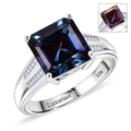 Luxuriant 10K White Gold AAA Lab Grown Alexandrite, Lab Grown Diamond (E-F, VS) (0.30 cts) Ring (Size 10.0) (4.3 g) 4.53 ctw - Sticky add to cart bar