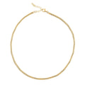 Italian Chain Necklace in 14K Yellow Gold Over Sterling Silver 17 Inches 18.8 Grams - Sticky add to cart bar