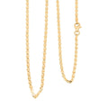 Italian Valentine Chain Necklace in 14K Yellow Gold Over Sterling Silver 2.43 Grams 18 Inches - Sticky add to cart bar