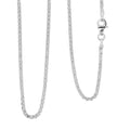 Italian Essential Link Chain Necklace in Rhodium Over Sterling Silver 3.17 Grams 18 Inches - Sticky add to cart bar