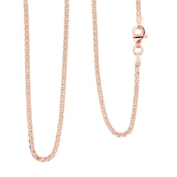 Italian Essential Link Chain Necklace in 14K Rose Gold Over Sterling Silver 3.03 Grams 18 Inches