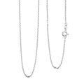 Italian Brillantina Chain Necklace in Rhodium Over Sterling Silver 2.05 Grams 20 Inches - Sticky add to cart bar