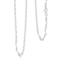 Italian Brillucci Chain Necklace in Rhodium Over Sterling Silver 4.84 Grams 20 Inches - Sticky add to cart bar