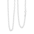 Italian Link Chain Necklace in Sterling Silver 8.10 Grams 20 Inches - Sticky add to cart bar