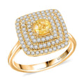 Luxoro AAA Madagascar Yellow Sapphire and G-H I2 Diamond 1.35 ctw Ring in 14K Yellow Gold - Sticky add to cart bar