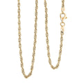 Italian Fancy Link Chain Necklace in 14K Yellow Gold Over Sterling Silver 10.08 Grams 20 Inches - Sticky add to cart bar