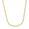 Italian Herringbone Chain Necklace in 14K Yellow Gold Over Sterling Silver 10.21 Grams 20 Inches - Sticky add to cart bar