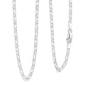 Italian Cuban Link Chain Necklace in Sterling Silver 5.70 Grams 24 Inches - Sticky add to cart bar
