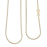Italian Snake Chain Necklace in 14K Yellow Gold Over Sterling Silver 9.87 Grams 24 Inches