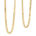 Italian 14K YG Over Sterling Silver Cuban Chain Necklace (24 Inches) (17 Grams) - Sticky add to cart bar