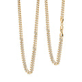 Italian Cuban Link Chain Necklace in 14K YG Over and Sterling Silver 45.25 Grams 24 Inches - Sticky add to cart bar