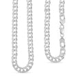 Italian Cuban Link Chain Necklace in Sterling Silver 49.04 Grams 24 Inches - Sticky add to cart bar