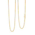 Italian Rock Diamond-cut Chain Necklace in 14K Yellow Gold Over Sterling Silver 4.60 Grams 30 Inches - Sticky add to cart bar
