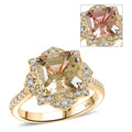 Luxoro 10K Yellow Gold AAA Turkizite, Diamond (G-H, I2) (0.45 cts) Ring (Size 10.0) 4.70 ctw - Sticky add to cart bar