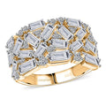 Luxuriant Lab Grown Diamond (G-H, SI) Ring in 18K Vermeil YG Over Sterling Silver (Size 10.0) 2.00 ctw - Sticky add to cart bar