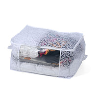 Livmore Set of 5 White, Blue and Black Non-Woven Storage Bag (23.6"x17.7"x11.8")