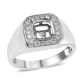 Luxuriant 950 Platinum Diamond (VS) Mounting Ring (Size 10) 0.34 ctw - Sticky add to cart bar