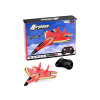 Livmore Red Remote Control Foam RC Airplane Toy (17.32"×12.60"×5.12")