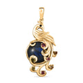 EverTrue Malagasy Labradorite and Multi Gemstone 10.90 ctw Pendant without Chain in 18K YG Plated - Sticky add to cart bar