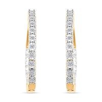 Diamond (I2) Earrings in 14K YG Over Sterling Silver 0.25 ctw