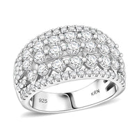 White Diamond 2.00 ctw Ring in Sterling Silver (Size 6.0)