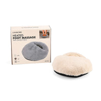 Livmore Cream Heated Plush Foot Massage Warmer (31"x11"x30")
