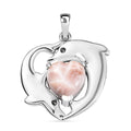 D’joy Natrolite  Solitaire Pendant in Rhodium OverSterling Silver 3.80 ctw - Sticky add to cart bar
