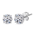 Luxuriant Lab Grown Diamond G-H SI 3.00 ctw Solitaire Stud Earrings in 10K White Gold - Sticky add to cart bar