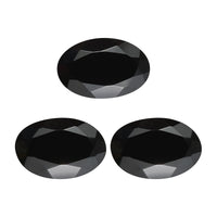 Black Tourmaline Set of 3 (Ovl 6x4 mm) 1.66 ctw