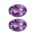 Bolivian Amethyst Set of 2 (Ovl 7x5 mm) 1.20 ctw Loose Gemstone - Sticky add to cart bar