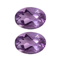 Bolivian Amethyst Set of 2 (Ovl 7x5 mm) 1.20 ctw Loose Gemstone