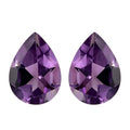 Bolivian Amethyst Set of 2 (Pear 7x5 mm) 1.07 ctw Loose Gemstone - Sticky add to cart bar