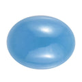 AA Dyed Light Blue Color Jade (Ovl 9x7 mm) 2.28 ctw Loose Gemstone - Sticky add to cart bar