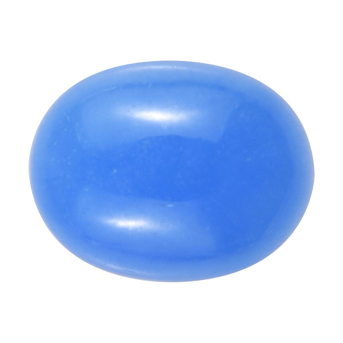 AAA Dyed Light Blue Color Jade (Ovl 9x7 mm) 2.14 ctw Loose Gemstone