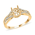 Luxoro 14K Yellow Gold Diamond (I2) Mounting Ring 0.20 ctw - Sticky add to cart bar