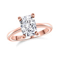 IGI Certified Luxuriant Lab Grown Diamond E-F VS 1.00 ctw Solitaire Ring in 18K Vermeil Rose Gold Sterling Silver (Size 10.0) - Sticky add to cart bar